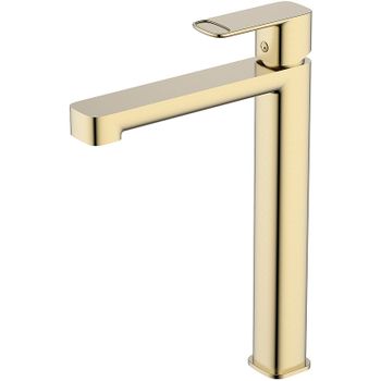 Смеситель для раковины AQUAme Parma AQM6614BG Шлифованное золото — фото 1, Смесители для раковины