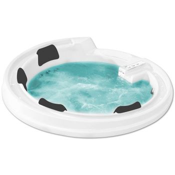 Акриловая ванна Gemy G9090 K White 190х190 с гидромассажем — фото 3, Акриловые ванны