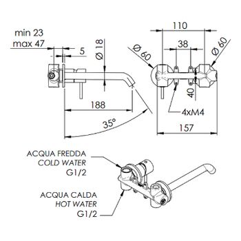 Смеситель для раковины Remer X-Style X15PLDO Золото — фото 2, Смесители для раковины