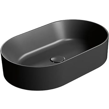 Раковина-чаша GSI Kube X 60 945826 Черная матовая — фото 1, Раковины накладные