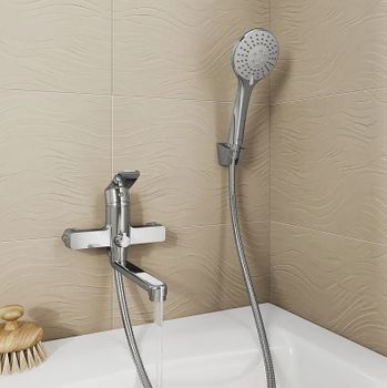 Смеситель для ванны Milardo Demi DEMSB02M02 универсальный Хром — фото 2, Смеситель для ванны