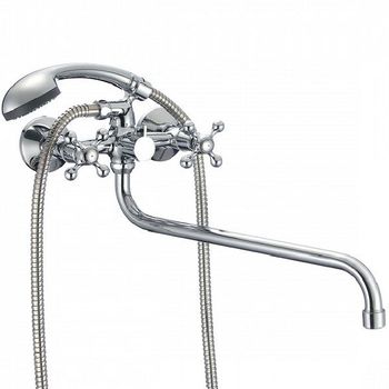 Смеситель для ванны Milardo Duplex DUPSB02M10 универсальный Хром — фото 1, Смеситель для ванны