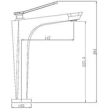 Смеситель для раковины Comforty FC088B-CMT 00004149946 Черный — фото 6, Смесители для раковины