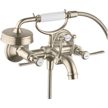 Смеситель для ванны Axor Montreux 16551820 Шлифованный никель — фото 1, Смеситель для ванны