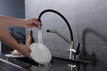 Смеситель для кухни Raglo R80.62.05 Сатин Черный — фото 19, Смесители для кухни