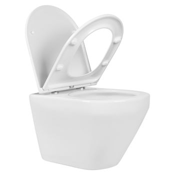 Унитаз подвесной безободковый Aquatek ЛЕЯ AQ1199Т-00, смыв Торнадо, 490*360*320 мм, горизонтальный в — фото 7, Подвесные унитазы