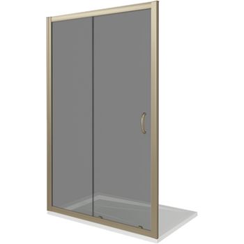 Душевая дверь в нишу Good Door Jazze WTW-140-B-BR 140 профиль Бронза стекло тонированное — фото 1, Раздвижные душевые двери