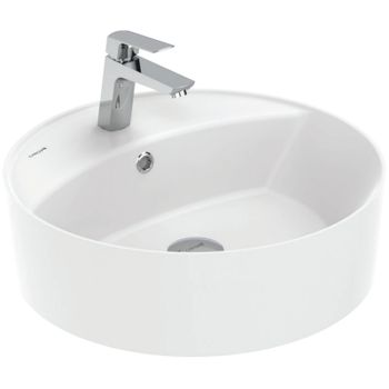 Раковина Creavit Nice 45 NC046-00CB00E-0000 Белая — фото 1, Раковины накладные