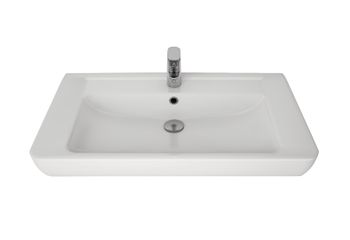 Q, 80 см, мебельный умывальник, керамический — фото 2, Мини-раковины