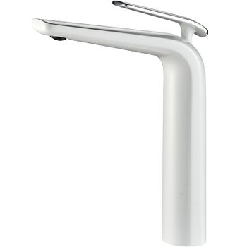 Смеситель для раковины Rose R39F R3911F Белый Хром — фото 1, Смесители для раковины