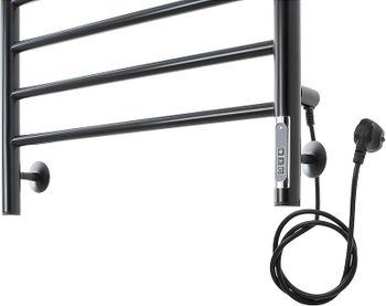 Электрический полотенцесушитель Domoterm Медея DMT Медея П8 500x800 EK R Черный матовый — фото 2, Электрические полотенцесушители