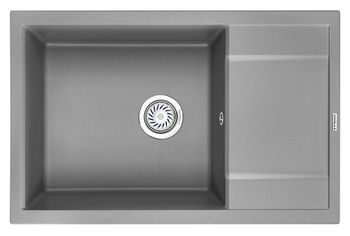 Granula-7805, АЛЮМИНИУМ, кухонная мойка, кварц — фото 1, Кухонные мойки