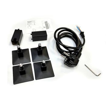 Электрический полотенцесушитель Comfysan Roma-K EC-8 80x50 016609 Черный матовый — фото 2, Электрические полотенцесушители