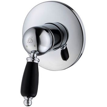 Смеситель для душа Caprigo Adria-Uno Black Edition 02B-550-crm Хром — фото 1, Смеситель для душа