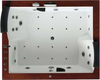 Акриловая ванна Gemy 186х151 G9052 II O L с гидромассажем — фото 3, Акриловые ванны