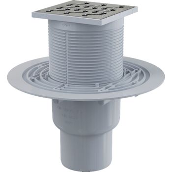 Трап для душа Alcaplast APV202 с решеткой Хром — фото 1, Трапы для душа