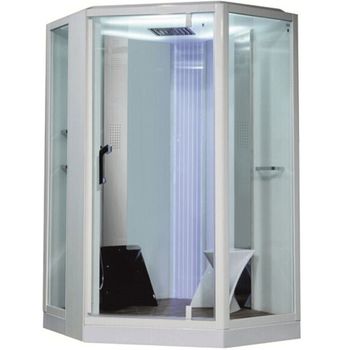 Душевая кабина Orans 130x130 89106w0 с баней профиль Белый задние стенки Белые — фото 1, Душевые кабины