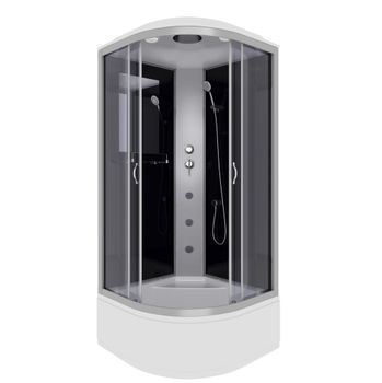 Душевая кабина Niagara Classic NG-2508-14G (90х90х215) высокий поддон(40см),стекло тонированное,4 ме — фото 1, Душевые кабины