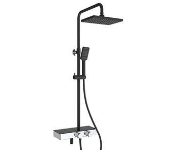 A11401 Thermo Душевой комплект с термостатическим смесителем — фото 8, Душевые стойки