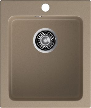 GRANFEST Мойка PRACTIK 505 1-чаша 505*427мм песочный арт.GF- — фото 2, Кухонные мойки