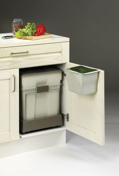 Контейнер с крышкой BIO-5L ALBIO, серый пластик ALVEUS — фото 4, Аксессуары для кухни