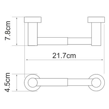 Donau K-9422 Держатель туалетной бумаги — фото 4, Держатели туалетной бумаги