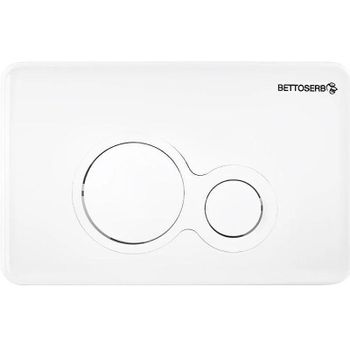 Клавиша смыва Bettoserb Sava Fix Slim 40006457 Белая глянцевая — фото 1, Кнопки смыва