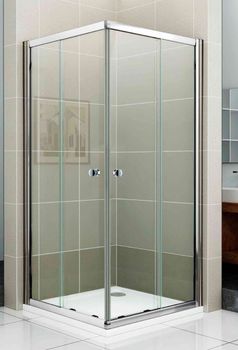 Душевой уголок CEZARES PRATICO-A-2-100-C-Cr — фото 1, Квадратные душевые уголки