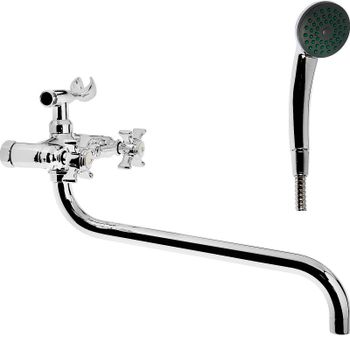 Смеситель для ванны Accoona H70 A7370 универсальный Хром — фото 1, Смеситель для ванны