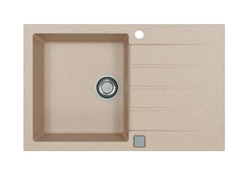 Мойка для кухни ALVEUS GRANITAL CADIT 20 TERRA - G22 790 X 500 1X в комплекте с сифоном 1132823, — фото 1, Кухонные мойки
