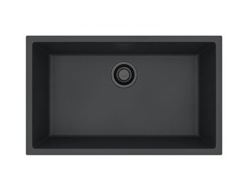 Мойка для кухни ALVEUS OMNI 40 GRANITAL DEEP BLACK-G90 BE 750x450x198 с сифоном 1148151 — фото 1, Кухонные мойки