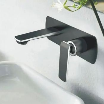 Смеситель для раковины Haiba HB80548-7 Черный Хром — фото 3, Смесители для раковины