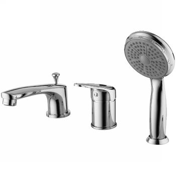 Смеситель на борт ванны Lemark Luna LM4145C Хром — фото 1, Смесители на борт ванны