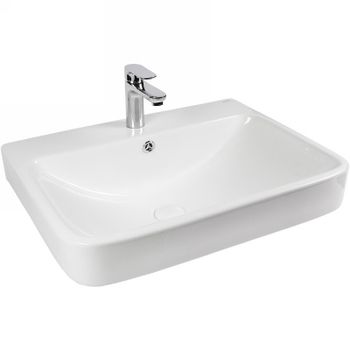 Раковина Bond 60 S10-600 Белая глянцевая — фото 1, Раковины встраиваемые сверху