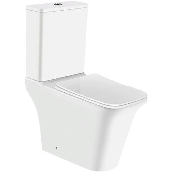 Унитаз компакт Azario Avero AZ-1213A-G с бачком и сиденьем Микролифт — фото 1, Напольные унитазы