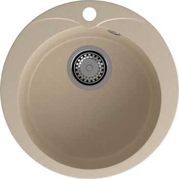 GRANFEST Мойка RONDO 480 1-чаша D-475мм кашемир арт.GF- — фото 2, Кухонные мойки