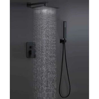 Душевая система ALMAes Leine TVZ-0810 Черная матовая — фото 15, Встраиваемые душевые комплекты