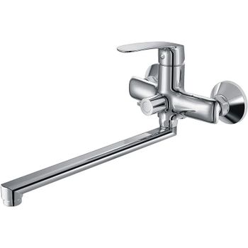 Смеситель для ванны Haiba HB22183 универсальный Хром — фото 1, Смеситель для ванны