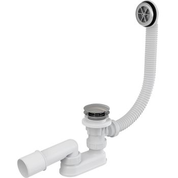 Слив-перелив Alcaplast A505KM Click-Clack Хром — фото 1, Сливы-переливы