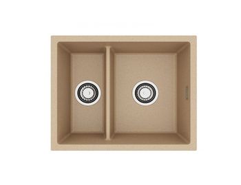 Мойка для кухни ALVEUS OMNI 50 GRANITAL BEIGE-G55 550x450x198 с сифоном 1150202 — фото 1, Кухонные мойки