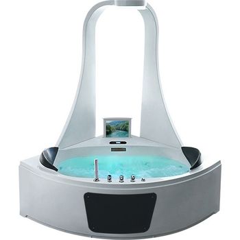 Акриловая ванна Gemy G9069 O 151х151 с гидромассажем — фото 1, Акриловые ванны