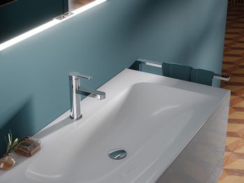 Смеситель для раковины Keuco IXMO Flat 59502 013000 Хром — фото 2, Смесители для раковины