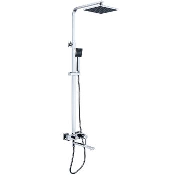 Душевая система Lemark Tropic LM7004CS Хром — фото 1, Душевые стойки