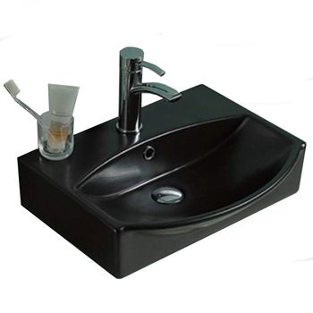 Раковина-чаша CeramaLux 50 78014CMB Черная — фото 1, Мини-раковины