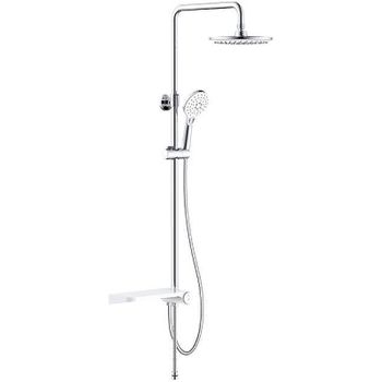 Душевая система Iddis Ray RAYSW3Fi76 Хром Белая — фото 1, Душевые стойки