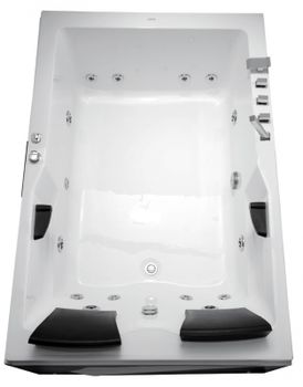 Акриловая ванна Gemy G9061BL 182х122 с гидромассажем — фото 3, Акриловые ванны