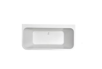 Ванна акриловая, пристенная, AQUATEK AQ-113775WT ЭЛЕГИЯ 1700 * 750 * 580 , В комплекте со сливом и н — фото 4, Акриловые ванны