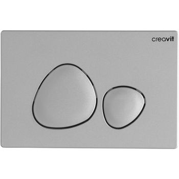 Клавиша смыва Creavit Spa GP7002.00 Серая матовая — фото 1, Кнопки смыва