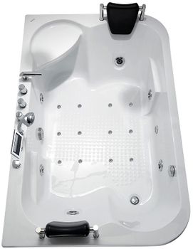 Акриловая ванна Gemy 180х116 G9085 K L с гидромассажем — фото 3, Акриловые ванны
