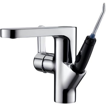 Смеситель для раковины Bronze de Luxe Optima 10188 с ирригатором Хром — фото 1, Смесители для раковины